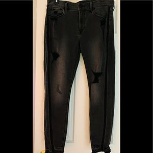EXPRESS Ankle Legging Mid Rise Black Stretch Jeans 10R
